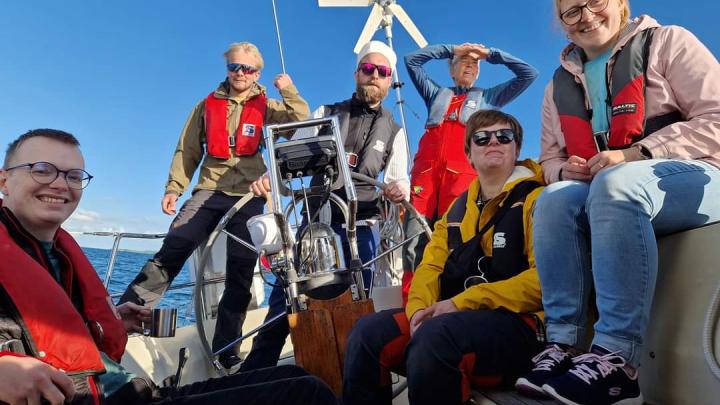 Et billede af nogen af Havørnene på sejltur
